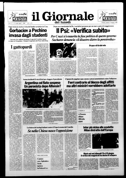 Il giornale del lunedi